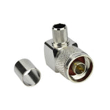 N Crimp male Right Angle connector for RG8,RG213,LMR400