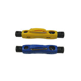 75-5/75-7 CATV Coaxial Cable Stripper Wire Stripping Tool 2 Blades Yellow/ Blue