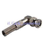 Superbat BNC Crimp Plug  RF connector with Spring for Cable 50-5/KSR300 right angle