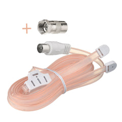 FM Dipole Antenna 75 Ohm F Type Male PAL Plug Connector for Home Table Top Stereo Sound Radio Receiver Tuner