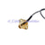 Superbat IPX / U.fl  to RP SMA female flange 4 hole RF pigtail 1.13mm cable