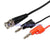 New BNC male Q9 to double Banana plug connector test probe cable 0.7m 500V 2.5A
