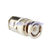 Superbat 50 ohm BNC Clamp male Coaxial connector for KSR300 50-5 cable