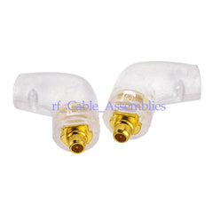 Superbat 1pair Transparent shell MMCX Connector RA For Shure SE215 SE315 UE900 earphone