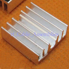 Superbat 10 stücke 15*15*5,5mm Aluminium Kühlkörper Chip Kühlkörper Computer, CPU strahlung FIN 