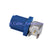 Superbat Fakra "C" Plug male PCB mount right angle Blue for GPS telematics or navigation