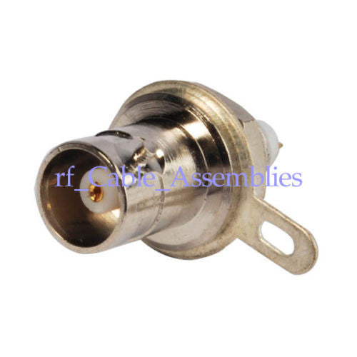 1pc Bnc Female Bulkhead Connector With Nut & Washer - Connectors 1pc Bnc Female Bulkhead Connector With Nut & Washer - Connectors