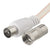 FM Dipole Antenna 75 Ohm F Type Male PAL Plug Connector for Home Table Top Stereo Sound Radio Receiver Tuner