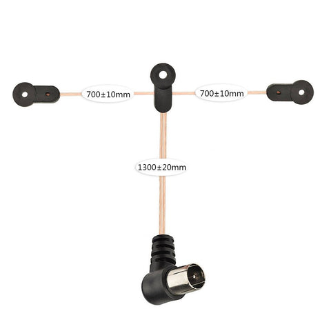 Antenne FM DAB TV Télescopique Superbat - 7 Sections, 115 Cm, Connecteur F Mâle - Pour Récepteur Stéréo, Radio, Tuner