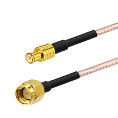 Superbat SMA male to MCX male straight RF Pigtail cable RG178 8cm
