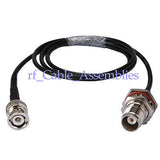 Superbat TNC female to BNC male plug RF pigtail Cable RG58 50cm for wifi antenna wire