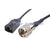 2x Fakra  A  female jack to Mini-UHF male plug pigtail Coxial cable For Motolora