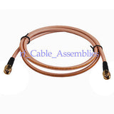 Superbat RP SMA male female to RP SMA plug RF pigtail 1M cable RG400 COAX 3ft for WI-FI