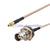 Superbat BNC MMCX RF Radio Antenna Coax Adapter Kenwood Cable