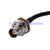 Superbat BNC Jack bulkhead to BNC plug male right angle cable RG58 pigtail 150cm for wifi