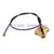 Superbat RF Pigtail Kabel IPX/u.fl auf SMA Buchse mit Flansch 4 Loch Kabel 20cm 1,13 