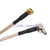 Superbat CRC9 plug male right angle to MCX plug 90 deg pigtail cable RG316 for 3G WiFi