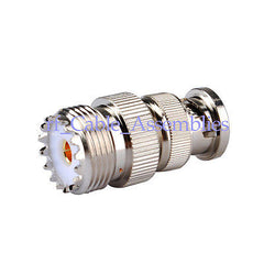 10pcs UHF female SO239 SO-239 jack to BNC male plug RF coaxial adapter connector