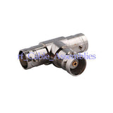 10pcs T type BNC female to 2 BNC female jack RF COAX connector adapter 3 Way