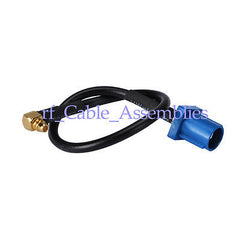 Superbat Fakra Plug  C  to MMCX male right angle RF pigtail Cable  RG174 for GPS Antenna
