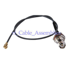 Superbat IPX / u.fl to RP-TNC female bulkhead pigtail 1.37mm cable 15cm for WIFI ANTENNA