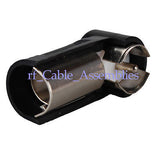 2pcs Aerial Stereo Radio Extension Adaptor Mast Antenna Connector ISO to DIN