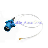 Superbat Fakra male plug Z straight to u.FL/IPX 4GHz Neutral Coding RF pigtail 1.37 cable