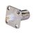 Superbat F Jack 4 Hole Panel Mount with extended dielectric&sold straight RF Connector