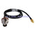 Superbat BNC Jack Female bulkhead to RP-SMA female with male pin pigtail cable KSR195 1M