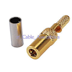 SSMB female jack RF straight connector Plug Crimp LMR100 RG316 RG174 cable