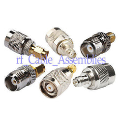 NEW 6 types of SMA to TNC connector adapter KIT SMA TNC / RP SMA TNC,M/F...
