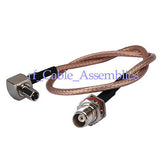 Superbat TNC Jack to TS9 plug RA pigtail cable RG316/RG174