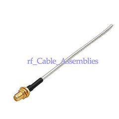Superbat RP-SMA Jack male bulkhead to exposed end Connector pigtail cable RG402 .141