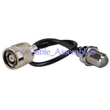 10X RP-TNC Plug male to F-Type Jack female pigtail Cable RG174 for wifi antenna