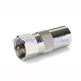 Superbat 10pcs DVB-T TV-Tuner Antenna Coax Adapter F male plug to IEC PAL DVB-T TV Jack