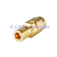 10pcs SMA male plug to SMB female jack RF Coax Connector Adapter gold plating