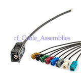 Superbat Radio antenna Extension cable Fakra  A  female Jack RF pigtail cable RG174 15cm