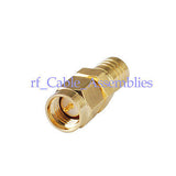 20pcs SMB female jack to SMA male plug straight RF coaxial adapter connector