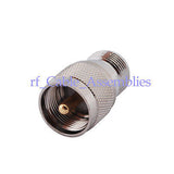 15,UHF PL259 male plug to N female RF connector adapter