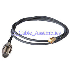 10x IPX / u.fl to F-Type female nut bulkhead 1.13mm pigtail cable Wi-Fi Radios