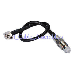 Superbat Antenna Cable adapter FME Jack to CRC9 RA to Huawei USB cable RG174