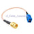 Superbat Universal Fakra Jack Female  C  to RP-SMA Plug pigtail Cable RG316 15cm for GPS