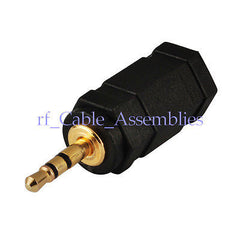 2.5mm Stereo Male to 3.5mm Stereo Headset Female Adapter for Headset or Headphon