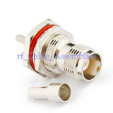 10pcs TNC female nut bulkhead O-ring Crimp RG316 RG174 RG178 cable RF connector