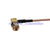 Superbat RP-SMA male female pin right angle to RP-SMA male Pigtail cable RG316 for wifi