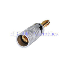 Gold Plated Audio Speaker Cable 4mm ,Banana Speaker Plug connector,45mm Length