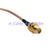 Superbat SMA female jack bulkhead to SMA plug right angle male RA RG316 30cm for wifi