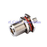 10x SMA Jack female to female bulkhead O-ring straight RF adapter connector