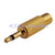 Gold 3.5mm male mono plug to Rca Female audio adaptor