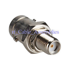 SMA (Female) Jack bulkhead to BNC Jack(Female) RF connector Adapters straight